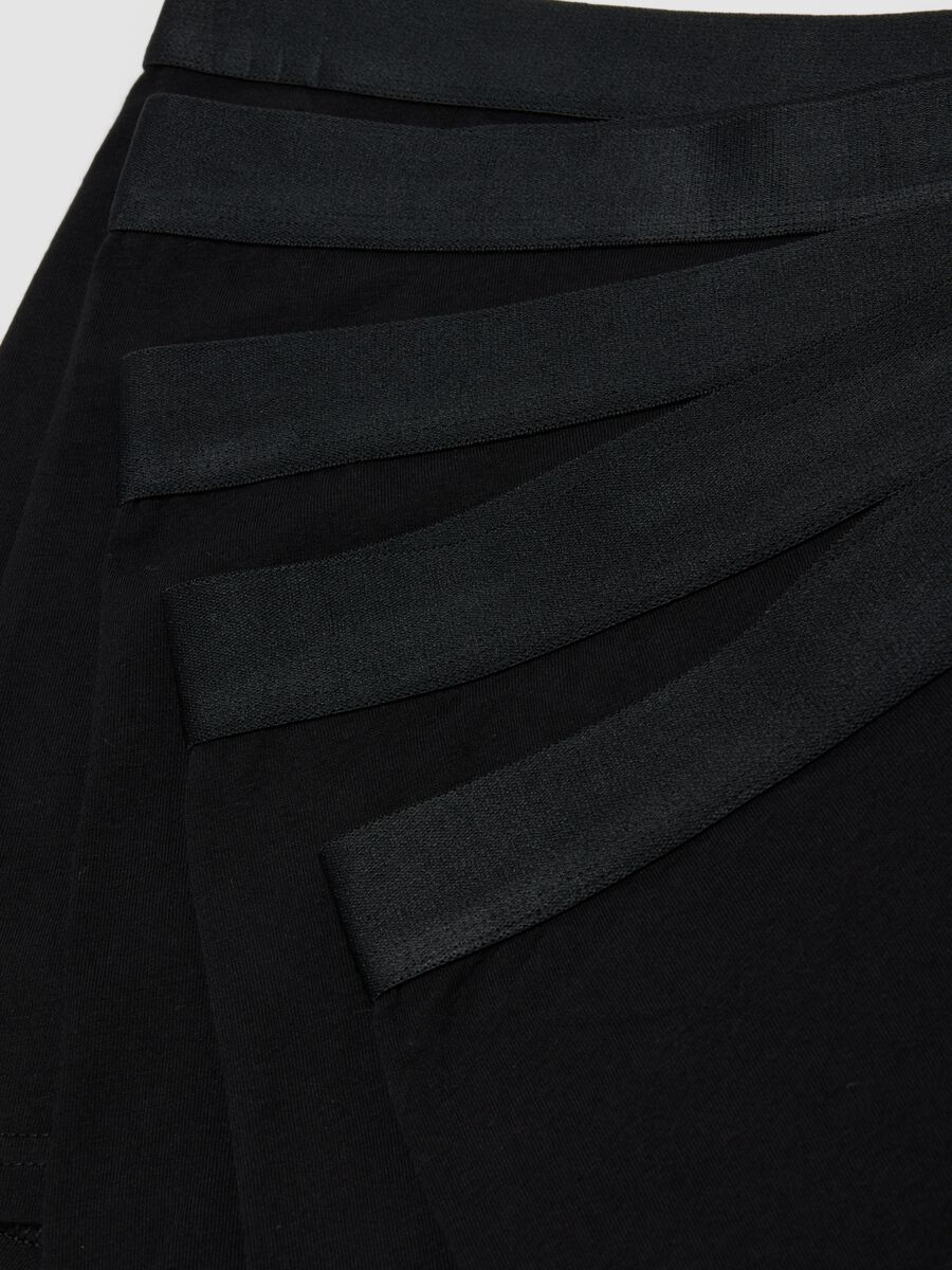 Five-pack of black stretch organic cotton boxers_5