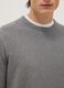 Camisola cinzenta de gola redonda em puro algod&atilde;o com ajuste regular_3