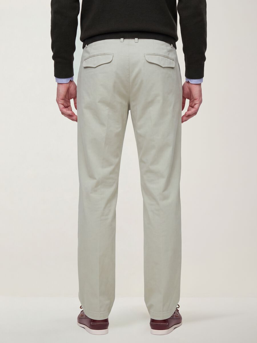 Pantal&oacute;n chino beige de algod&oacute;n puro, corte regular_2