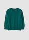 Green pure wool long-sleeve jumper, regular fit_3