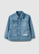 Child's regular fit blue denim pure cotton jacket_3