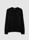 Black Crew Neck Sweater Regular Fit_4
