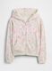 Multicoloured cotton blend girl's sweatshirt with floral pattern_2