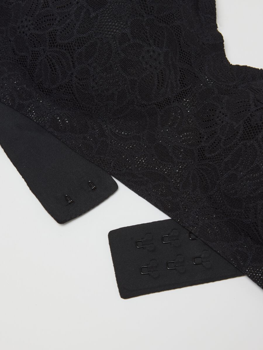 Black Lace Bra with Removable Padding_5
