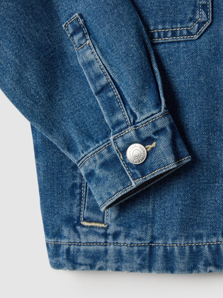 Pure cotton denim jacket regular fit for children_3