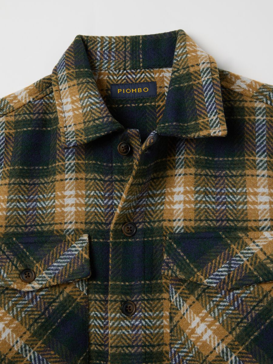 Multicolour Checked Oversized Shirt_6