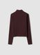 Brown fitted full-zip jacket in stretch fabric ALTAVIA STUDIO_6