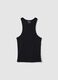 Schwarzes Tanktop mit Rundhalsausschnitt_5