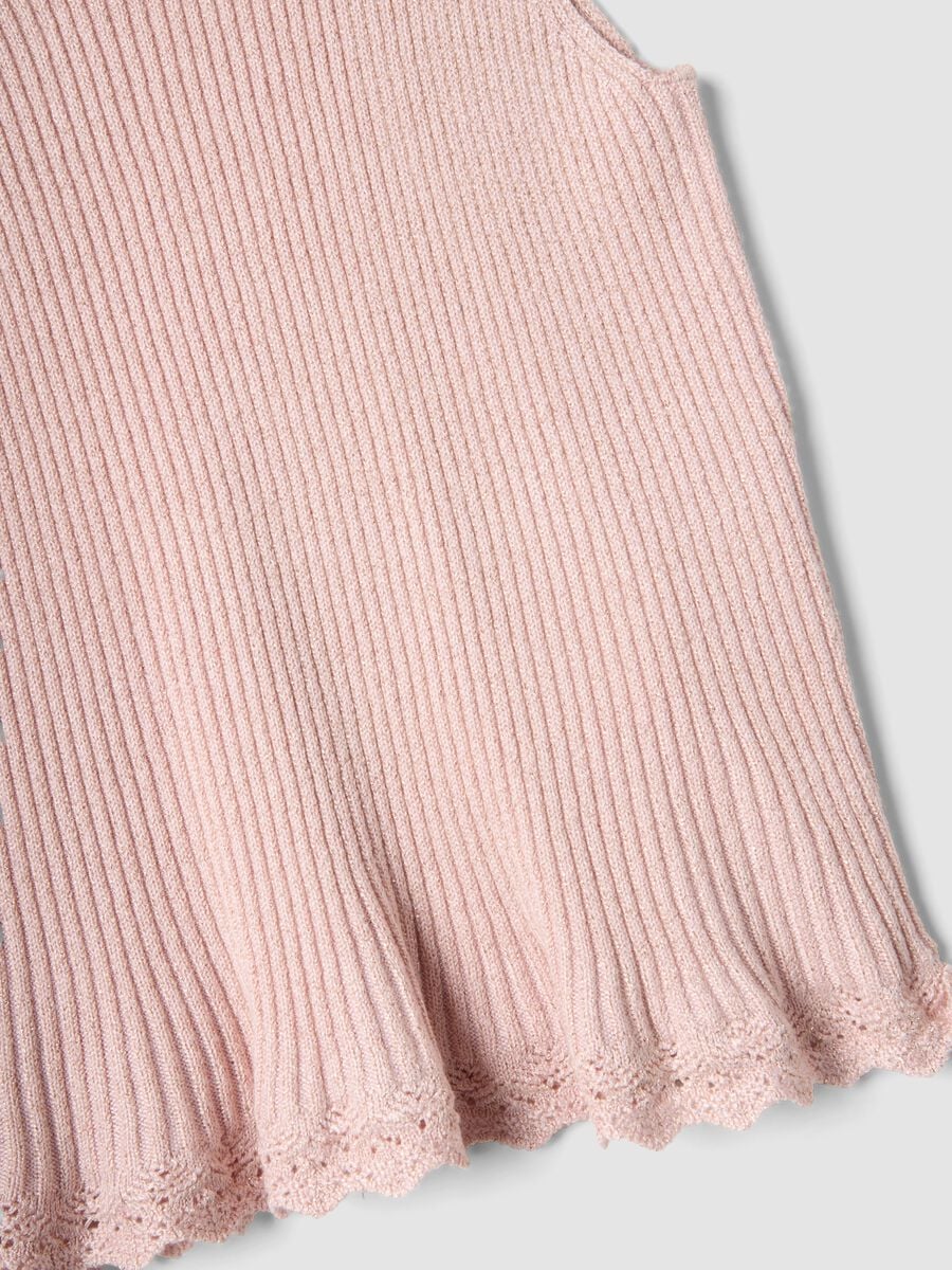 Fitted-Top in Rosa aus Viskosemix_1