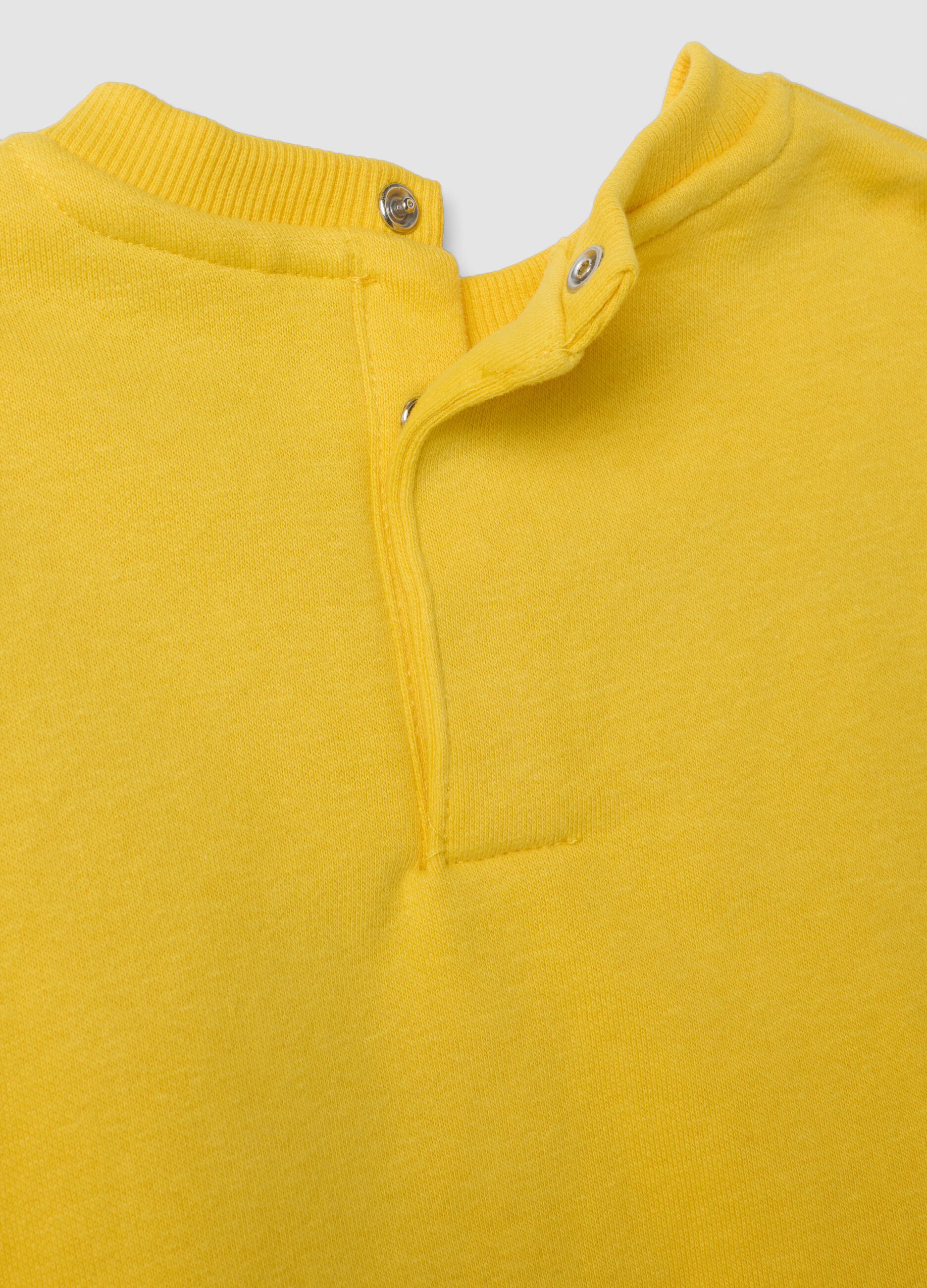 Completo jogging giallo in misto cotone con stampa Lakers over fit