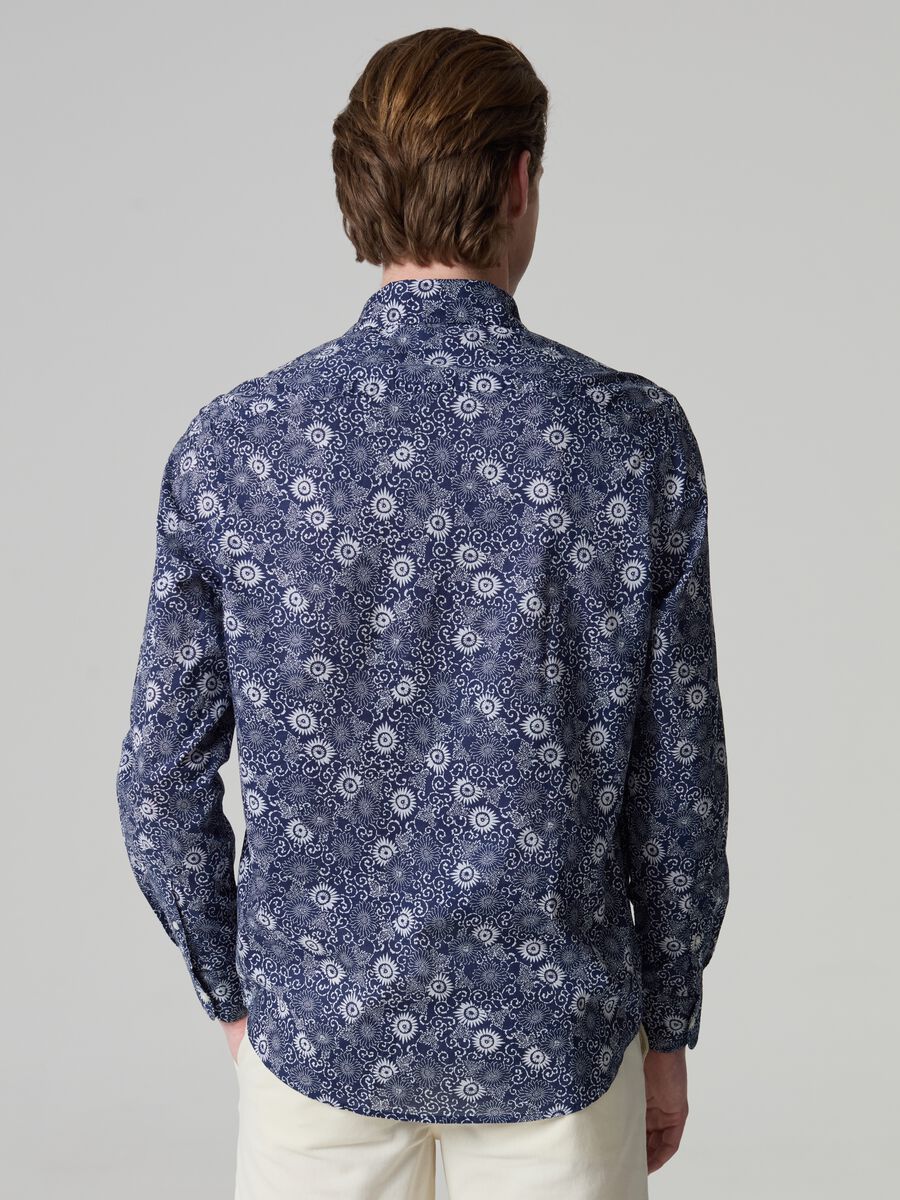 Floral pattern shirt in cotton_2