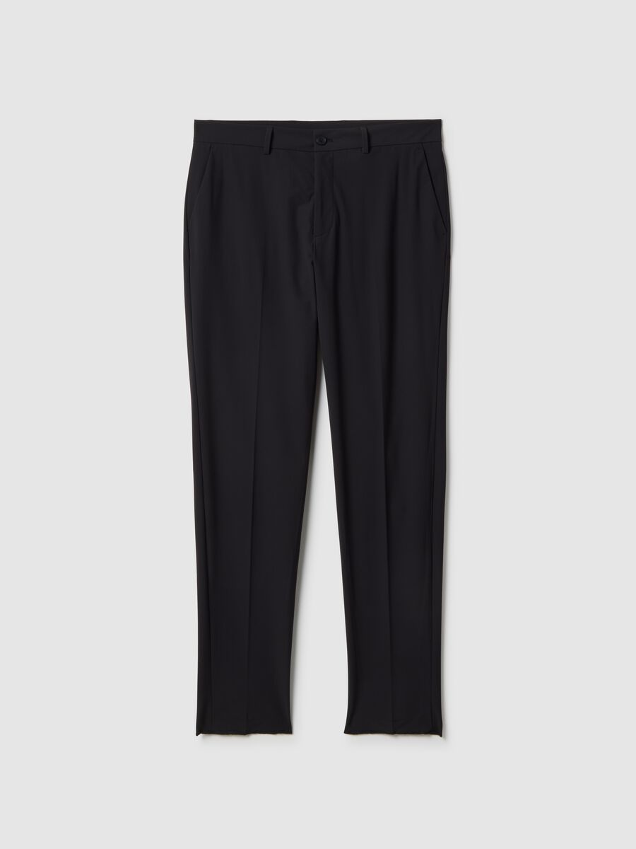 Black formal trousers regular fit_4