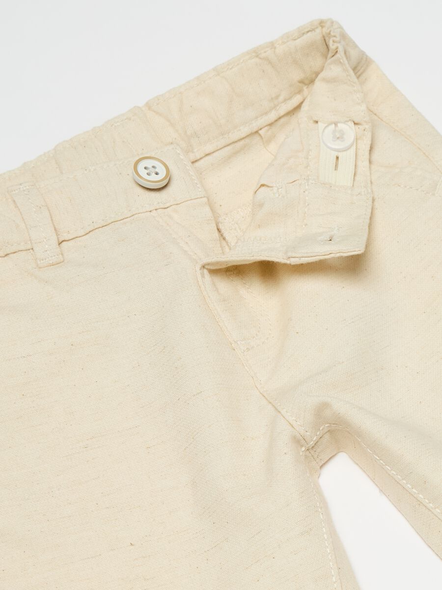 Cotton and linen trousers_2