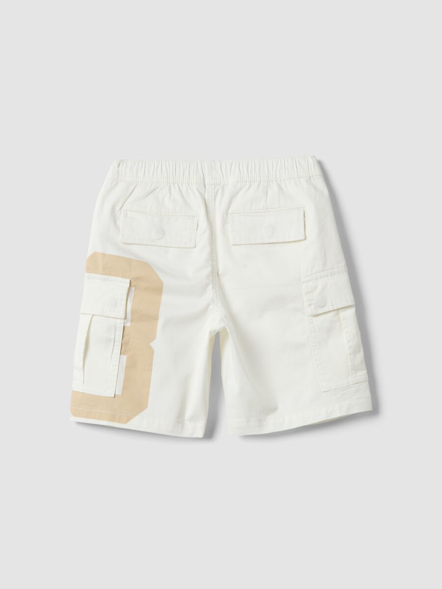 Multifarbige elastische Baumwoll-Cargo-Shorts f&uuml;r Kinder mit lockerem Sitz_1