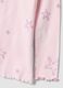 Pijama rosa de algod&atilde;o org&acirc;nico puro canelado com estrelas para menina_2
