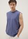 Blue Pure Cotton Vest_0