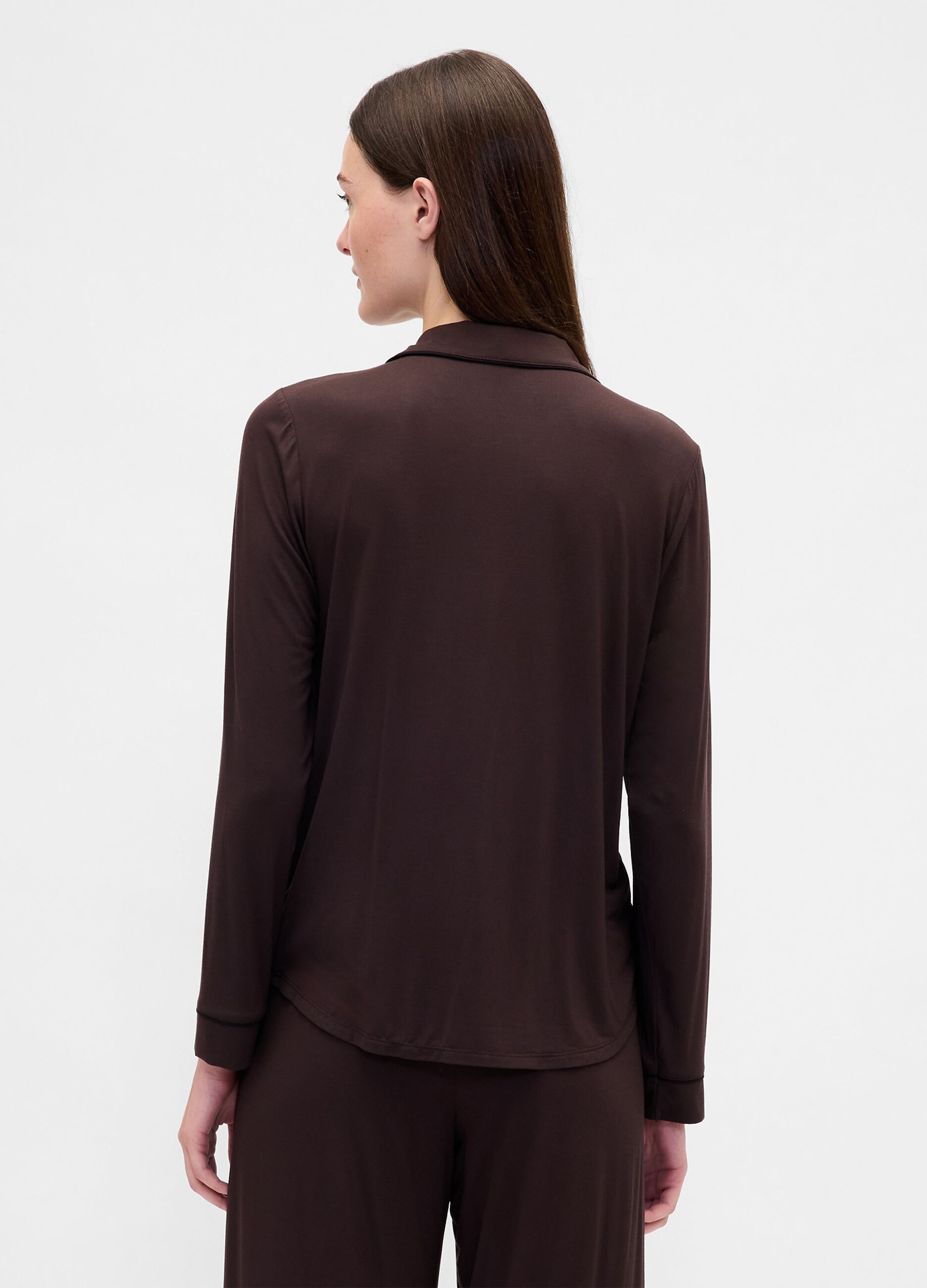Brown stretch modal pyjamas