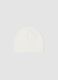 White organic cotton knitted baby hat_1