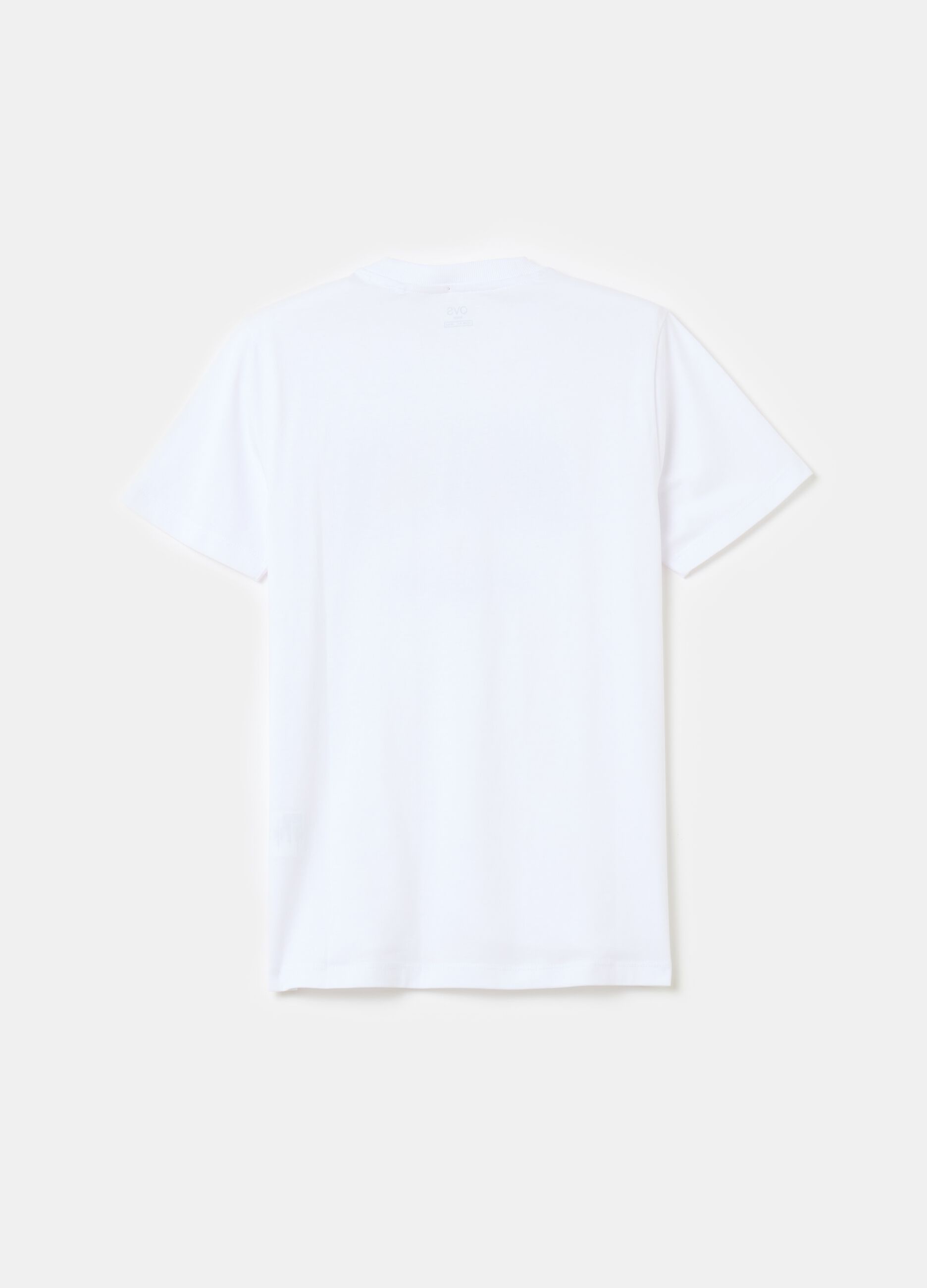 Camiseta de algodón con motivo de texto