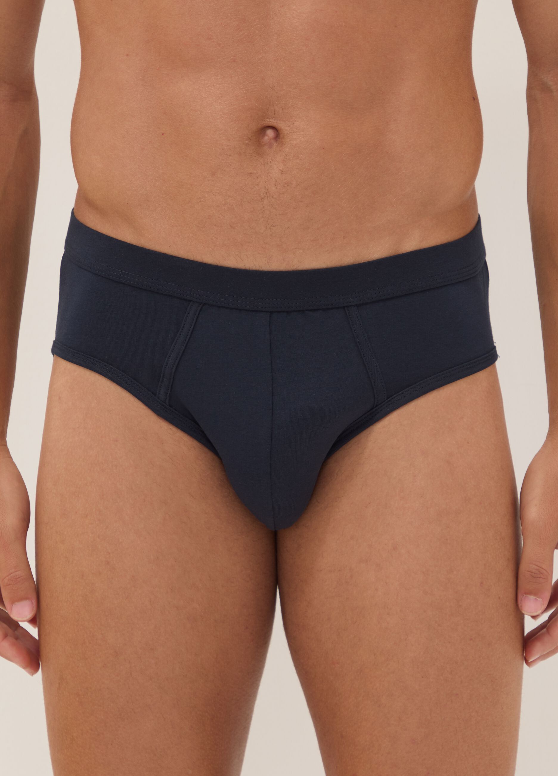 2-pack of blue stretch Supima cotton briefs