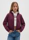 Girl's purple pure cotton hoodie regular fit_0
