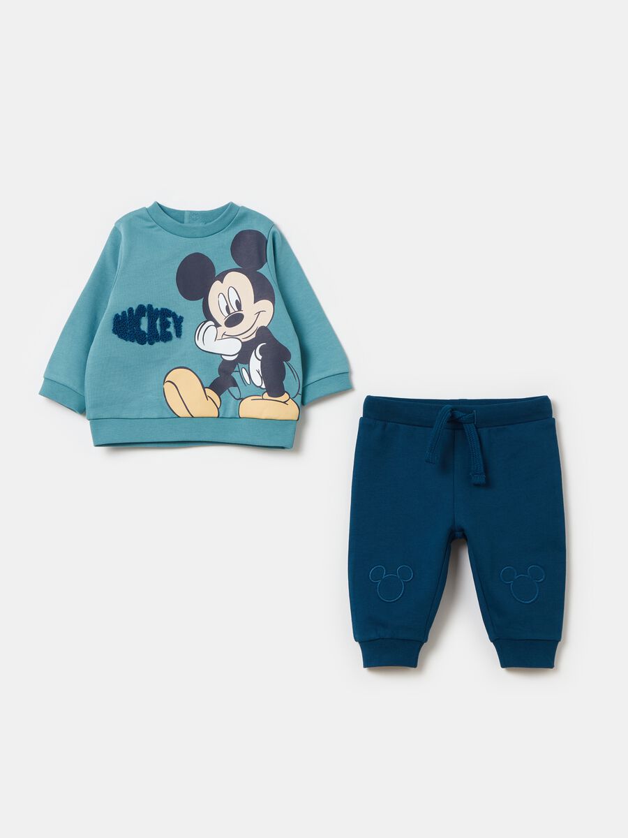 Organic cotton jogging set with Mickey Mouse print_0