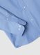 Blue cotton blend shirt regular fit easy iron_5