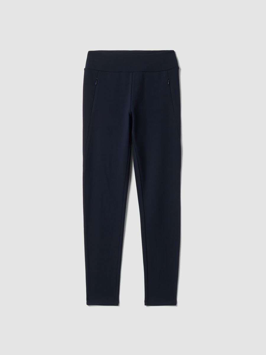 Blue stretch-fabric leggings ALTAVIA STUDIO_5