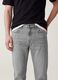 Graue Denim-Jeans aus reiner Baumwolle, Regular Fit_1