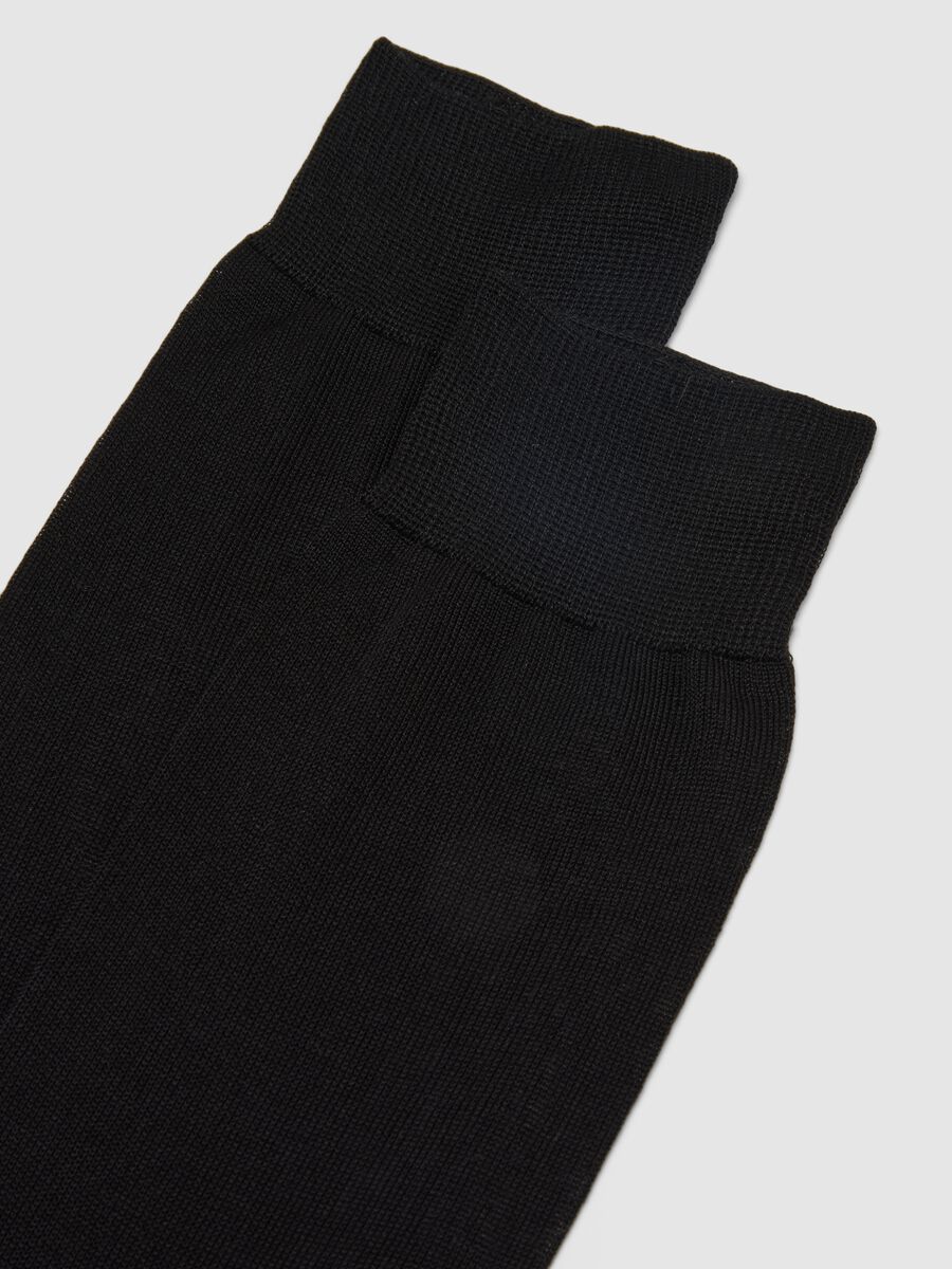 Tripack calze corte in puro cotone nero regular fit_2