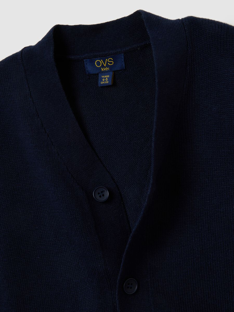 Colete azul regular fit para criança_3