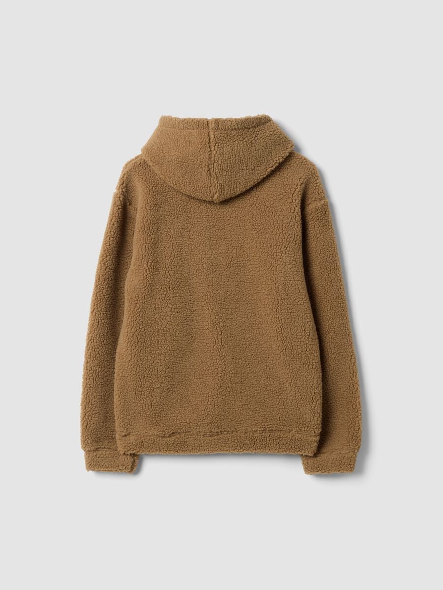 Light brown hooded sweatshirt, relaxed fit_1