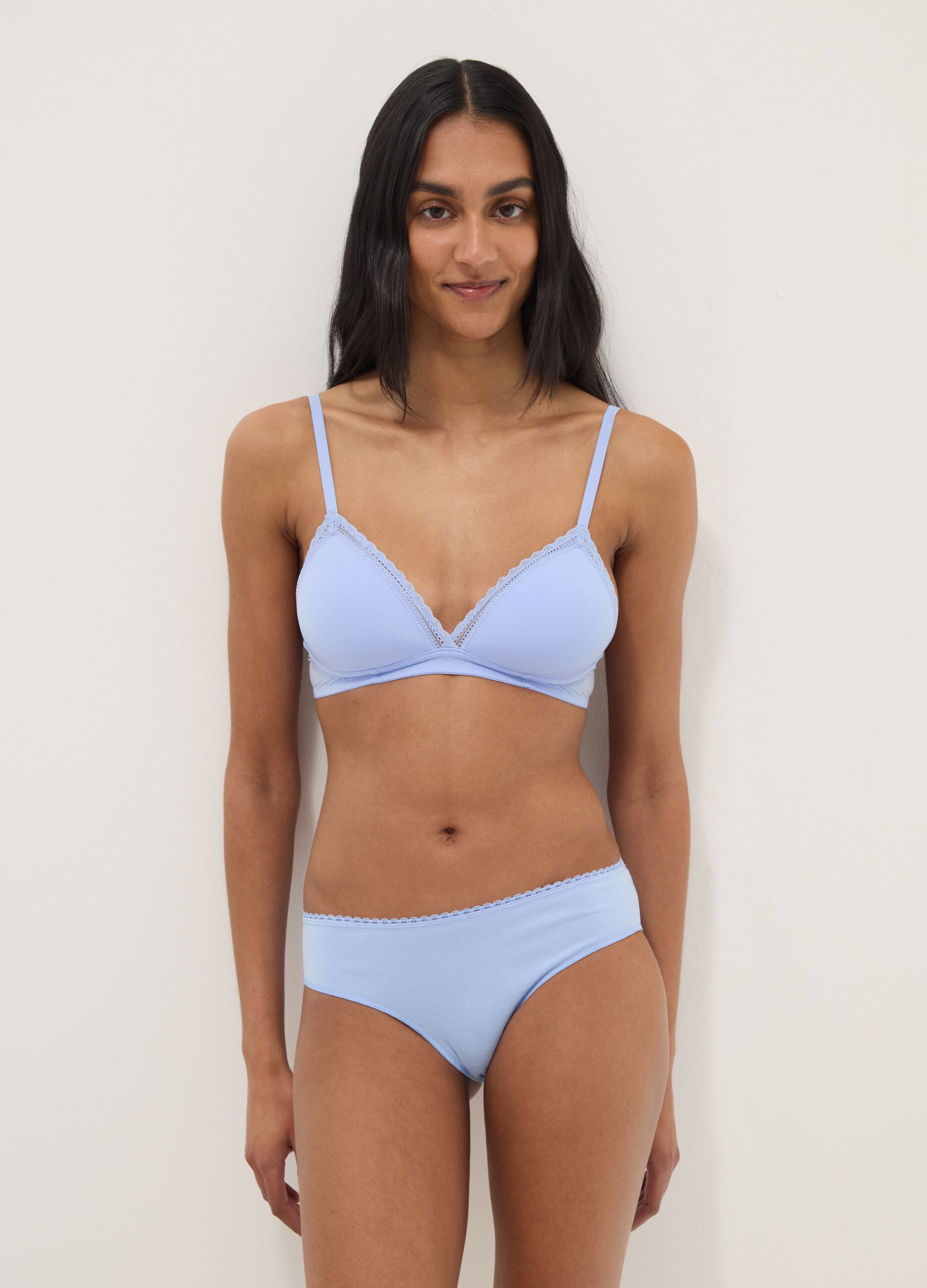 Tripack de cuecas multicoloridas em algod&atilde;o org&acirc;nico el&aacute;stico