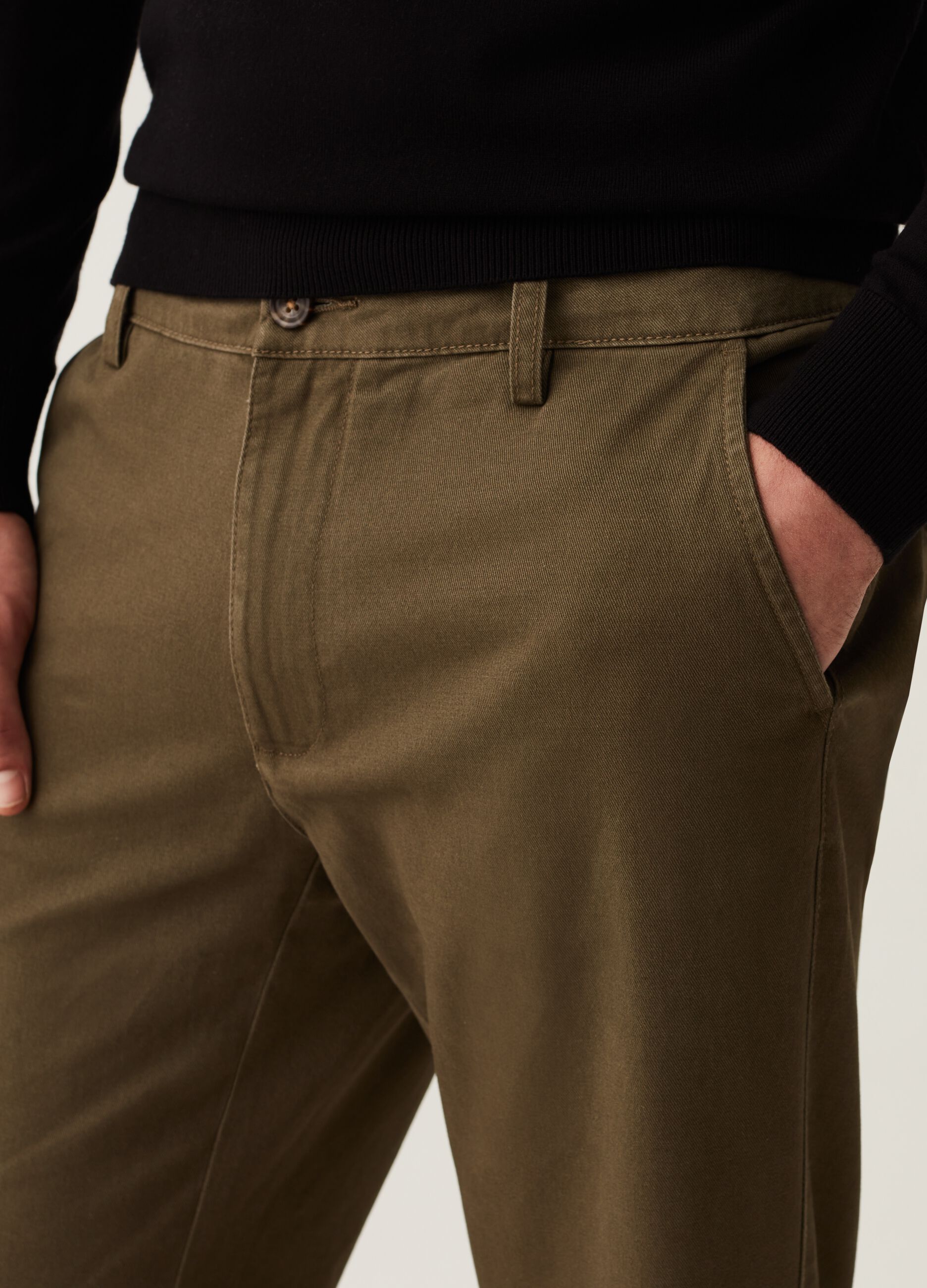 Cotton twill chino trousers_3