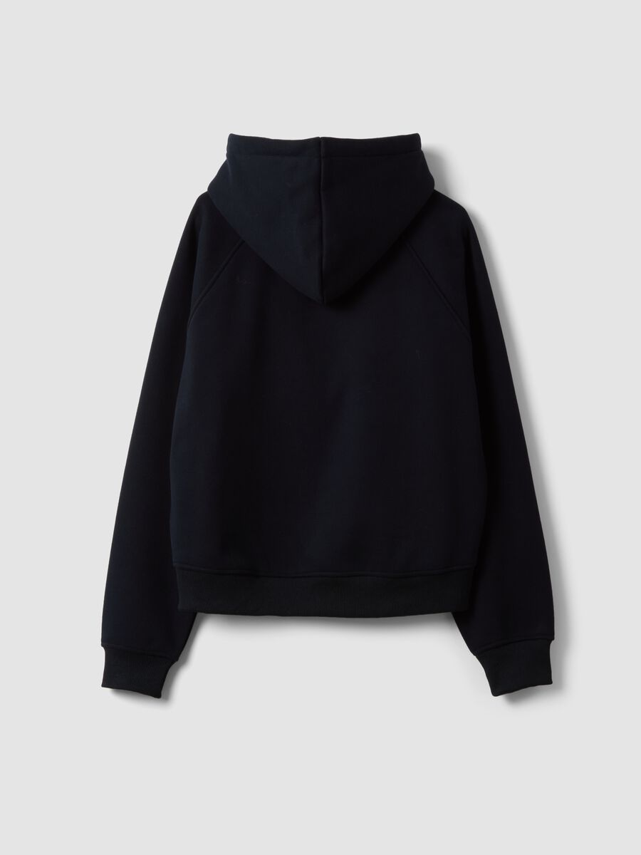 Felpa blu con fiocco in tessuto elasticizzato regular fit_2