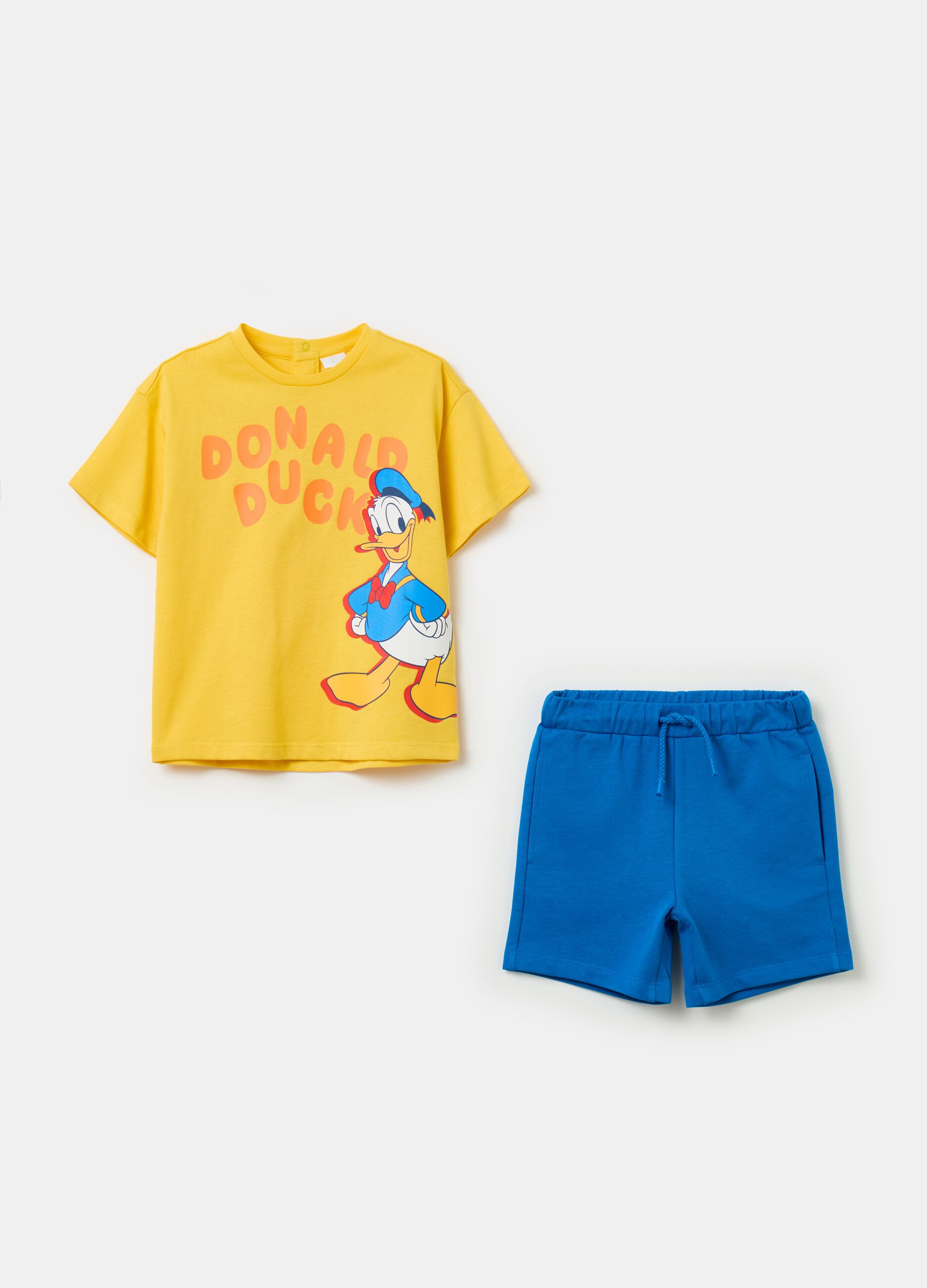 Pack jogging de algodón estampado Donald Duck 90