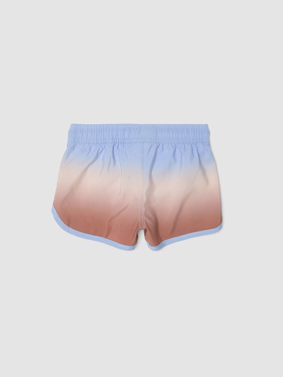 Blue ombr&eacute; baby boxer swim shorts_1