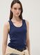 Blue pure cotton vest top_2
