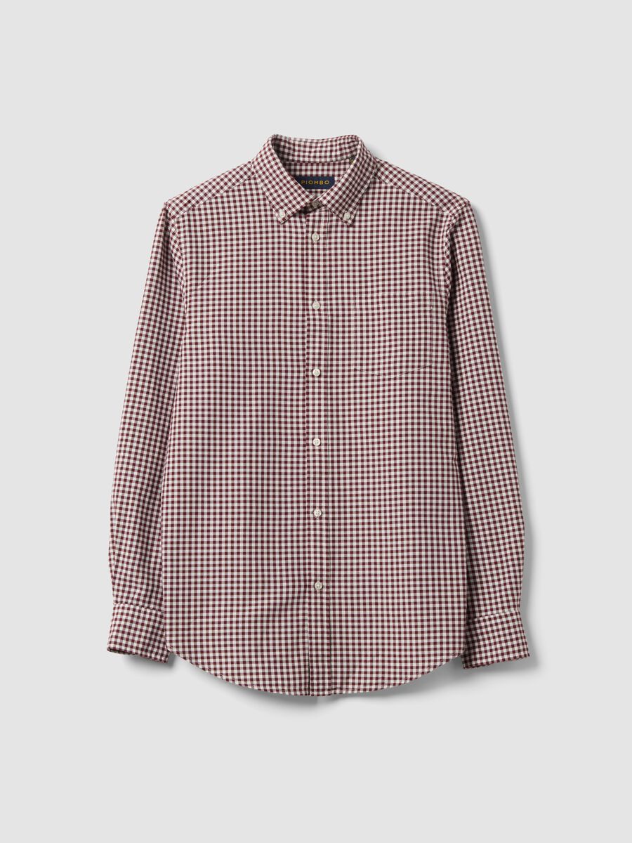 Men&rsquo;s multicolour pure cotton Oxford check shirt, regular fit_4