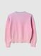 Rosa M&auml;dchenpullover aus reiner Baumwolle im Regular-Fit mit Farbverlauf_1