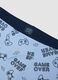 Blue organic cotton gaming print regular-fit boxer shorts for boys_2