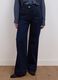 Blue wide-leg jeans in stretch cotton_1