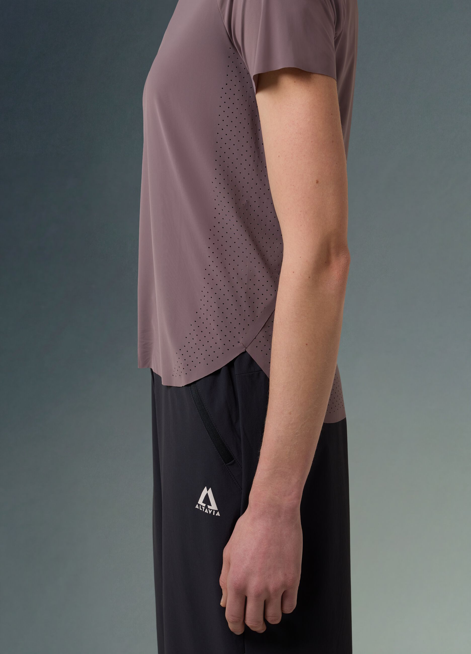 Technical T-shirt with side panels ALTAVIA WITH DEBORAH COMPAGNONI