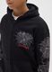 Children's black cotton-blend sweatshirt, regular fit_2