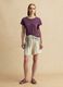 Violettes Kurzarm-T-Shirt aus reinem Leinen, Regular Fit_1