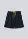 Black ALTAVIA COURT sports shorts in stretchy technical fabric for boys_3
