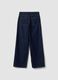 Blue denim straight-fit jeans in pure cotton_6