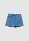 Baby girls&rsquo; shorts in 100% multicoloured cotton denim with regular fit_0
