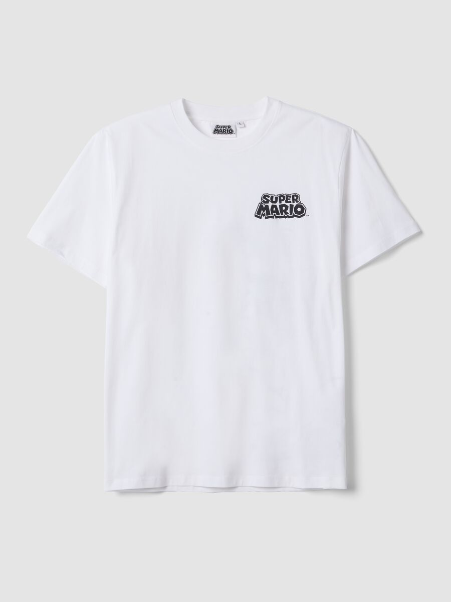 Wei&szlig;es T-Shirt aus reiner Baumwolle mit kurzen &Auml;rmeln, Regular Fit_0