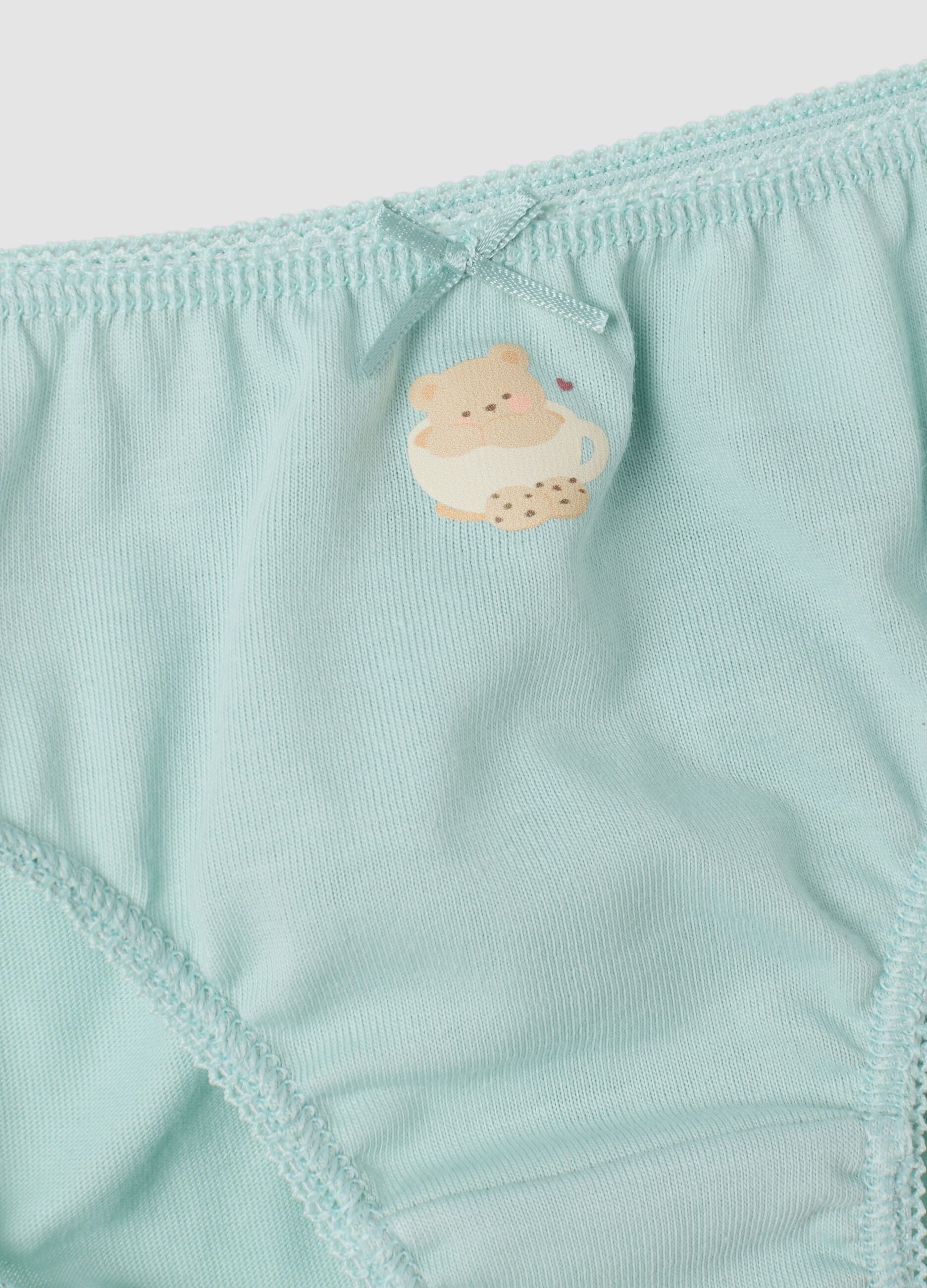 5er-Pack Slips in Multicolor aus reiner Bio-Baumwolle f&uuml;r Baby- und M&auml;dchen